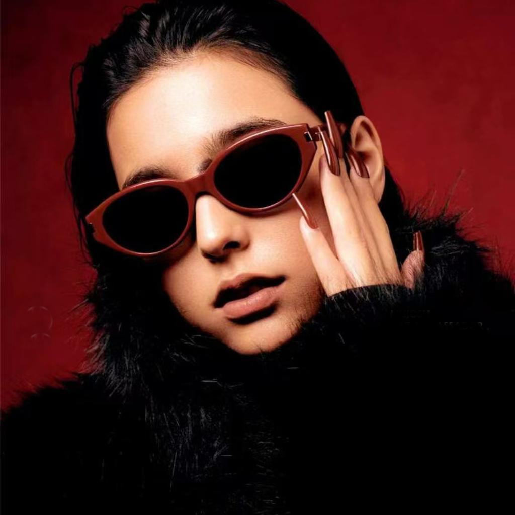 Trendy Cat Eye Sunglasses UV400 Protection for Women Men Fashion Designer Driving Outdoor Sun Glass