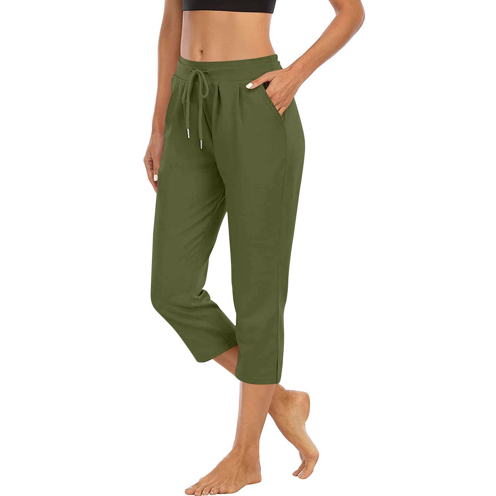 

Yoga Pants Women High Waist Straight Leg Joggers Lightweight Hiking Casual Athletic Workout Trousers With Pockets XXL