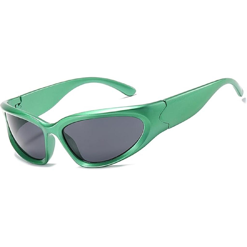 LASPOR Wrap Around Sport Sunglasses for Women Men Sport Shades Glasses Y2K Sunglasses