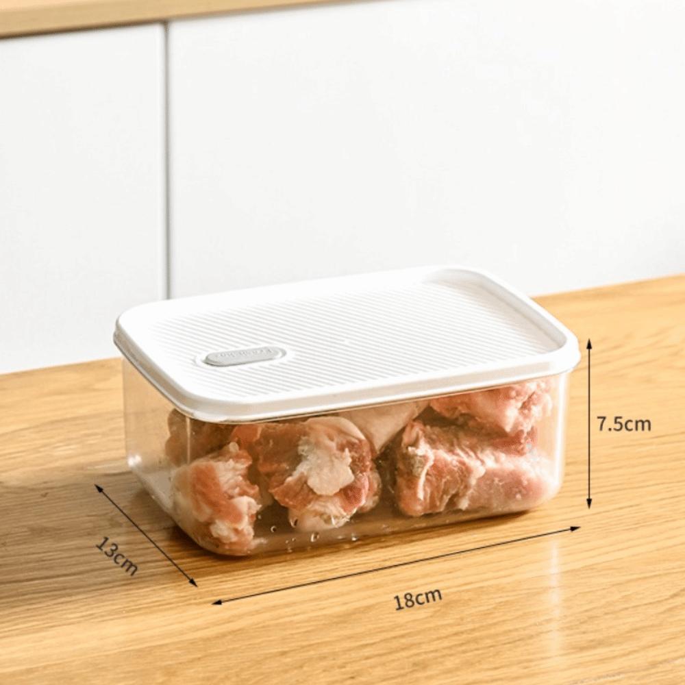 

BPA-Free Refrigerator Storage Boxes Sealed Design Snack Storage Boxes Fruit Keeping 1350ML