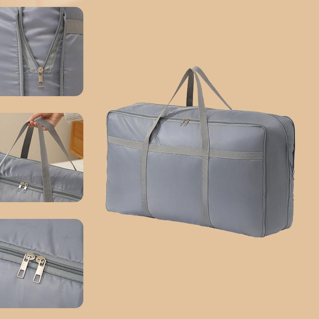 Vacuum Seal Storage Bag for Clothing Quilt and Bedding Featuring Large Capacity Durable Handle Ideal for Travel Luggage Home Storage and Moving
