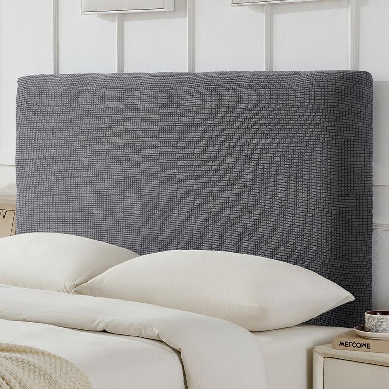

1pc Elastic Headboard Cover - Thickened Dust Protector for Bed, Universal Fit for Home & Hotel, Backrest Protection, Easy Wash 1.8m світло-сірого кольору