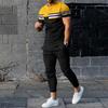 Tute Estive da Uomo Stampa 3D Maglietta a Maniche Corte Pantaloni Jogging Set da 2 Pezzi Casual Tendenza Moda Abbigliamento Uomo Streetwear