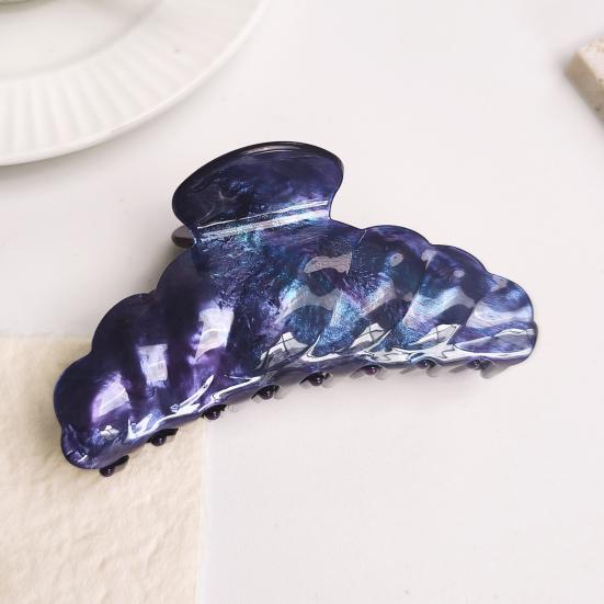 Hair Claw for Women Crescent Moon Shape Hair Clip Gradient Color Back Head