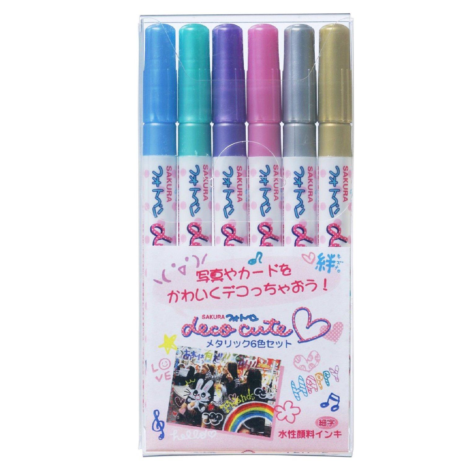 

Sakura Фото Ручка Decocute Металлик Набор Cray-Pas 6 цветов (ZHK-S6M)
