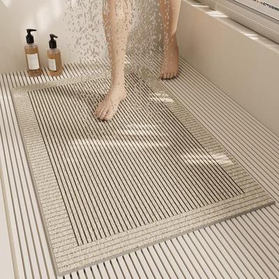 Duş, Küvet ve Tuvalet için Minimalist Kaymaz Su Geçirgen Banyo Matı