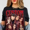 Custom 90s Retro Photo T-Shirt: Bootleg Style Birthday Gift