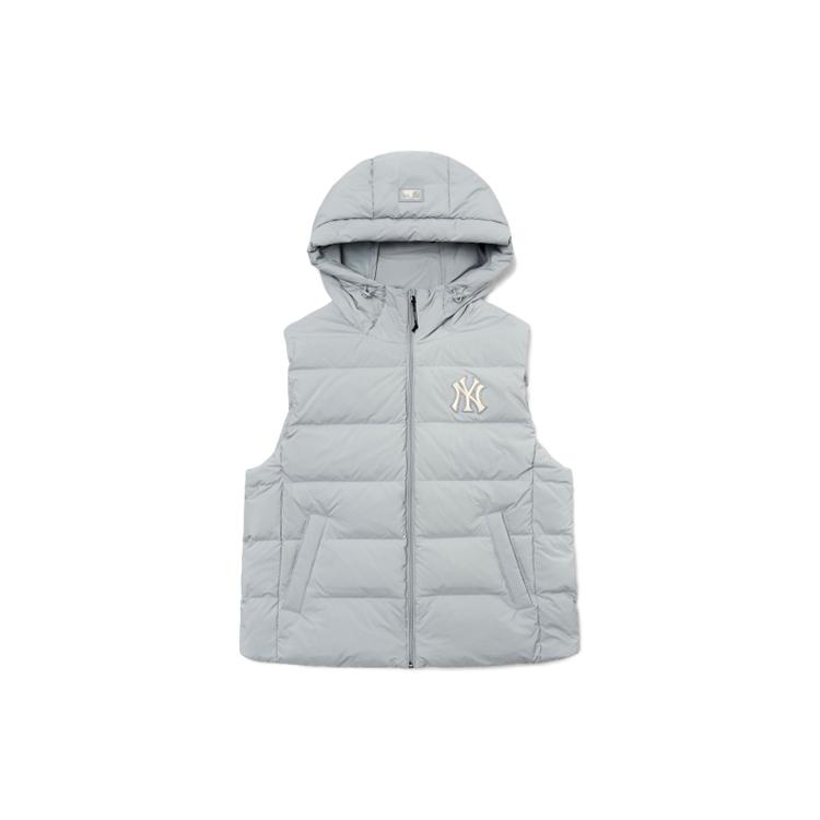 MLB New York Yankees Down Vests Unisex Gray Hooded Moderate Other 3ADVL0116-50GRS XS