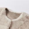 Xiangying Plüsch Winterjacke mit Kunstpelz