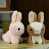Adorable Plush Bunny Keychain Stuffed Animal Rabbit Bag Charm Cute Birthday Gift