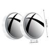 Blind Car Looking-Glass 2Pcs Suction Cup Small Round Looking-Glass 360 Wide Angle Reversing Auxiliary Blind Looking-Glass For