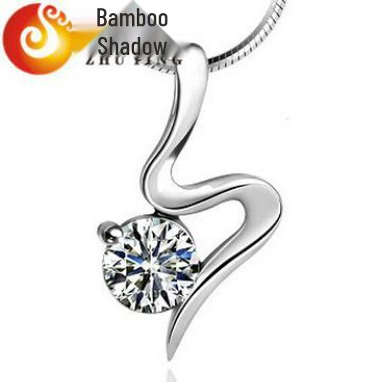 

Элегантная подвеска из стерлингового серебра 925 пробы, европейский и американский стиль, модная цепочка на ключицу - идеальный подарок на день рождения для нее 925 Silver