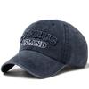 Unisex ISLAND Letter Patch Washed Baseball Cap Spring Autumn Outdoor Adjustable Sunscreen Hat