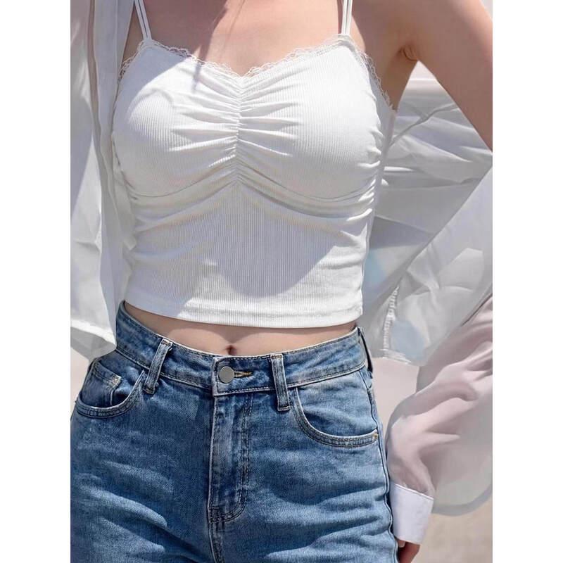 Basic House Women's Lace Patchwork Camisole Top