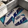 Lazio Print Flannel Kitchen Mat Christmas Soft Area Rug Non Slip Floor Carpet Home Decoration