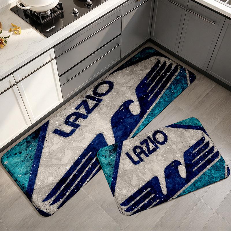 Lazio Print Flannel Kitchen Mat Christmas Soft Area Rug Non Slip Floor Carpet Home Decoration