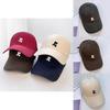 Cotton Embroidered Letter Baseball Cap For Casual Summer Wear