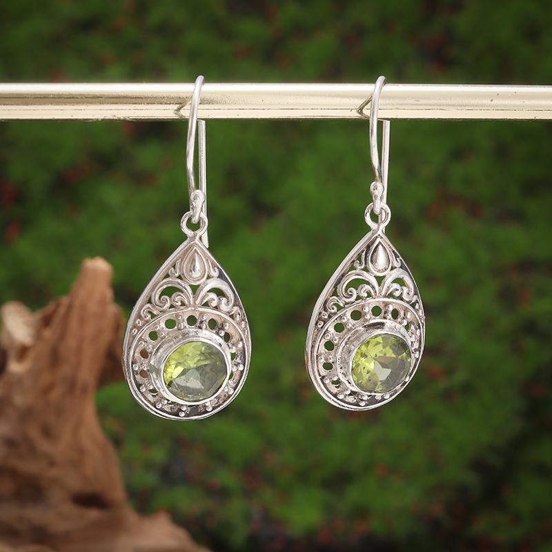 Retro Ethnic Style Red Zircon Earrings for Women, Elegant Earrings Accessories