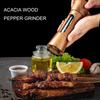 Manuelles Salz- und Pfeffermühlen-Set Manuelle Salz- und Pfeffermühle Holztextur Einstellbare Mühle Geeignet für Küchenkochen