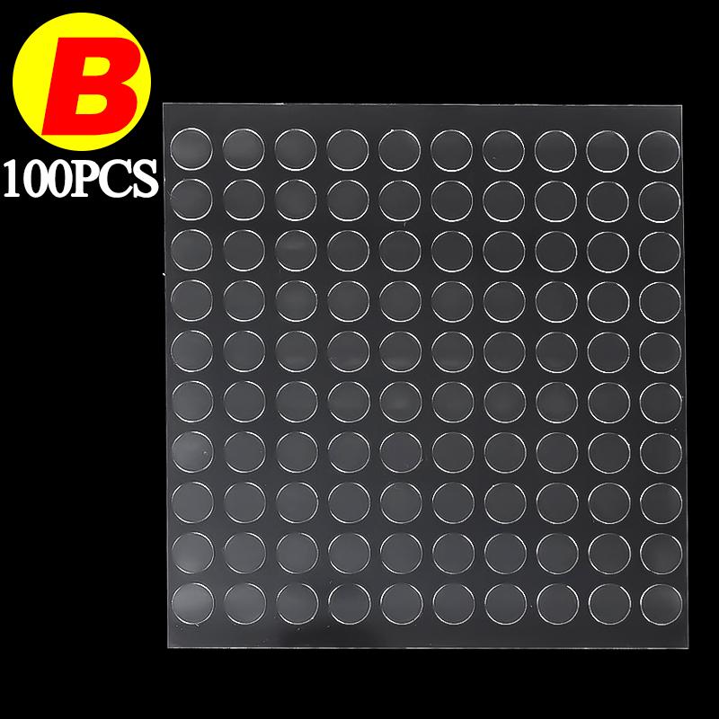 

Wholesale Removable Double Sided Gel Glue Pads Clear Sticky Glue for Plastic Surface Action Figures Poster Wall Hanging Dots 100PCS