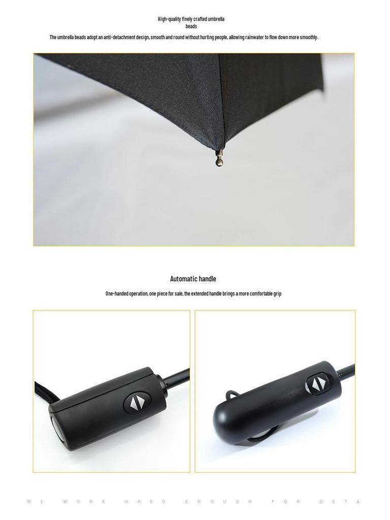 In Stock: New 125cm Single-Layer Automatic Folding Umbrella - PURPLERAIN (Purple)