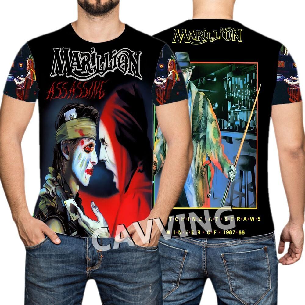 MARILLION Rock 3D Print black unisex All size shirt A558 XXXXL