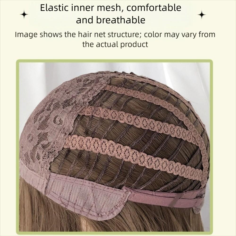 Air Bangs Grey Cosplay Wigs with Bangs Halloween Lolita Headband Wigs Long Curly Wave Hair  Girl