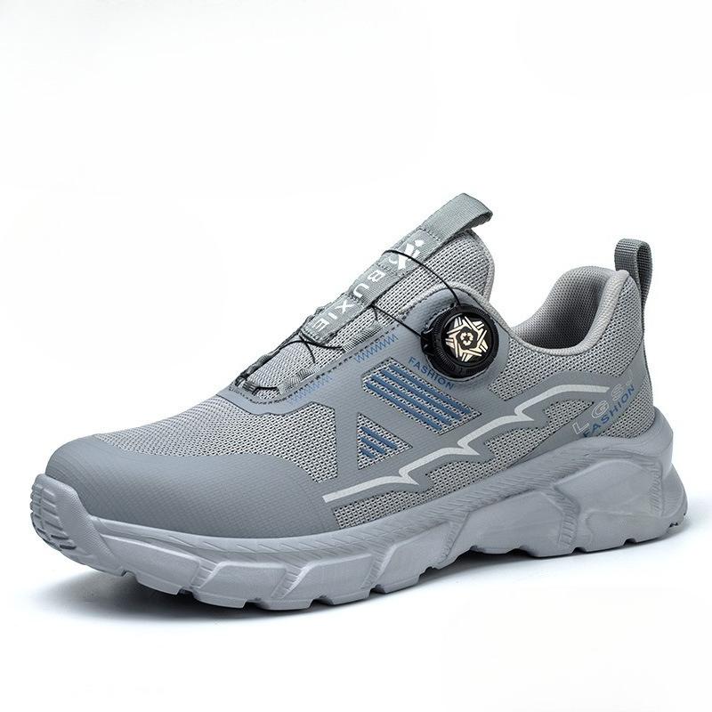 

Fashion Men s Safety Shoes Anti-puncture Work Safety Shoes for Men Breathable Boots Anti-slip Work Sneakers with Steel Toe Cap 38