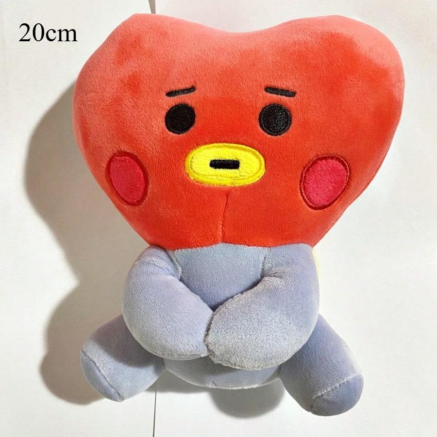 LINE FRIENDS BT21 Kpop Anime 10–24 Cm Jucărie de pluș Desen animat Rucsac: Păpușă drăguță în stil coreean—Perfectă pentru Crăciun și zile de naștere