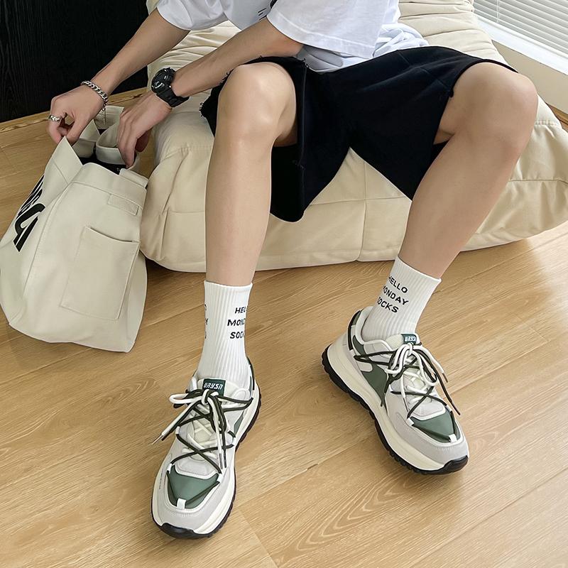 Casual Niche Old Shoes Men 'S Fashion Trend Casual Shoes Thick Bottom Wear -Resistant Sports Men 'S Shoes Breathable Light Shoes