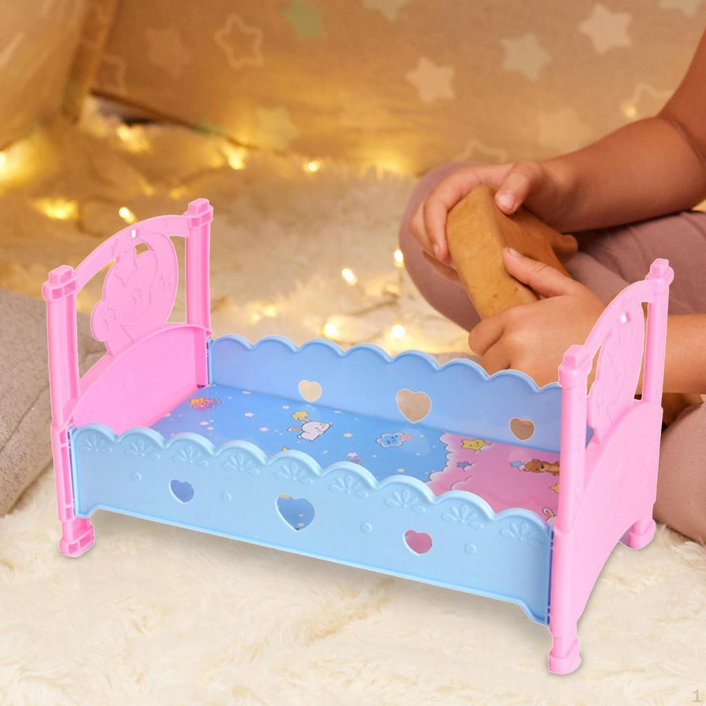1/12 1/6 Dollhouse Miniature Model Bed Doll Accessories Decoration Toy Scenery Supplies