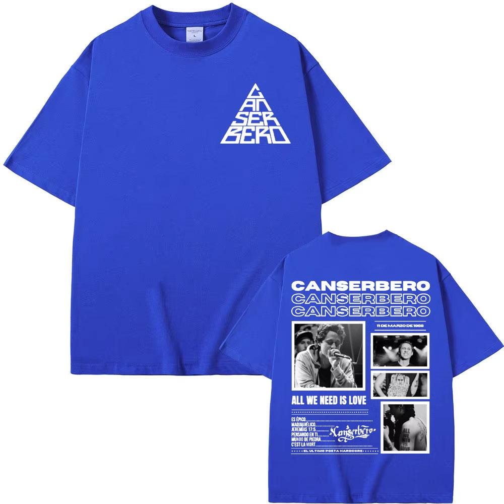 Canserbero All We Need Is Love Album 2025 Tour Tshirts Unisex Unisex Harajuku Vintage Oversized T Shirt Cotton High Quality Tshirt