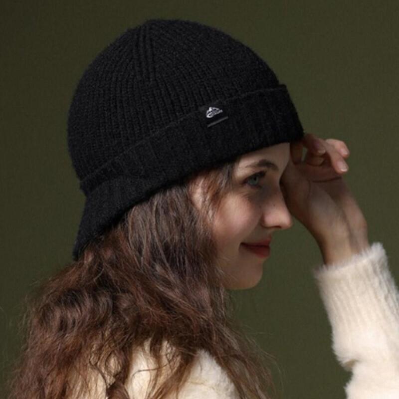 Women s Winter Warm Colored Fur Beanie ivory