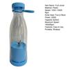 Portable Blender Cordless Electric Juicer BPA-Free Large Capacity High Speed USB Rechargeable