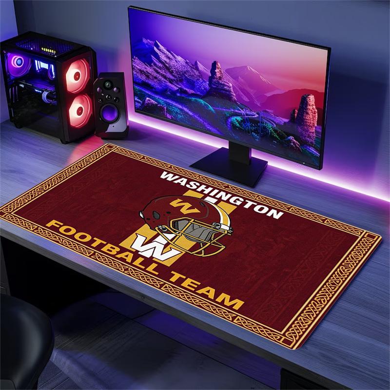Washington Redskins Color Mouse Pad Large Gaming Table Cushion Non-slip Laptop Tablet Big Mousepad XXL Mat Mini PC Playmat With Lock edge
