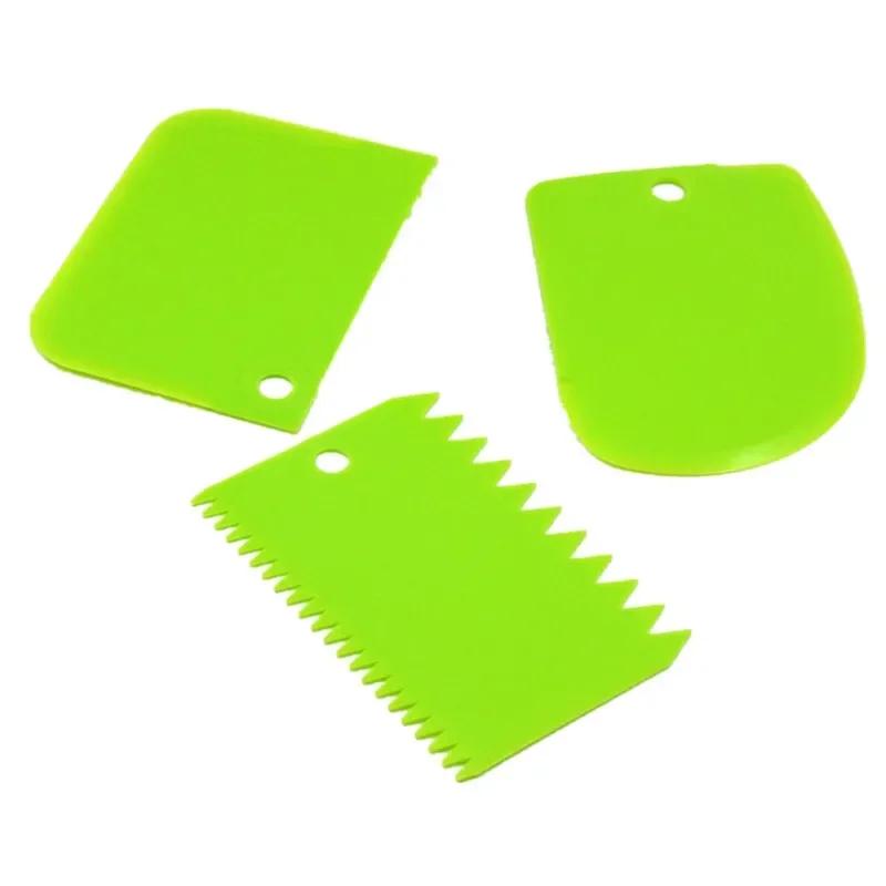 Baking Tools For Home Baking, Cutting Tools, Kitchen Gadgets, Plastic Cake Cream Spatula, Dough Butter Batter Scraper, 2pc