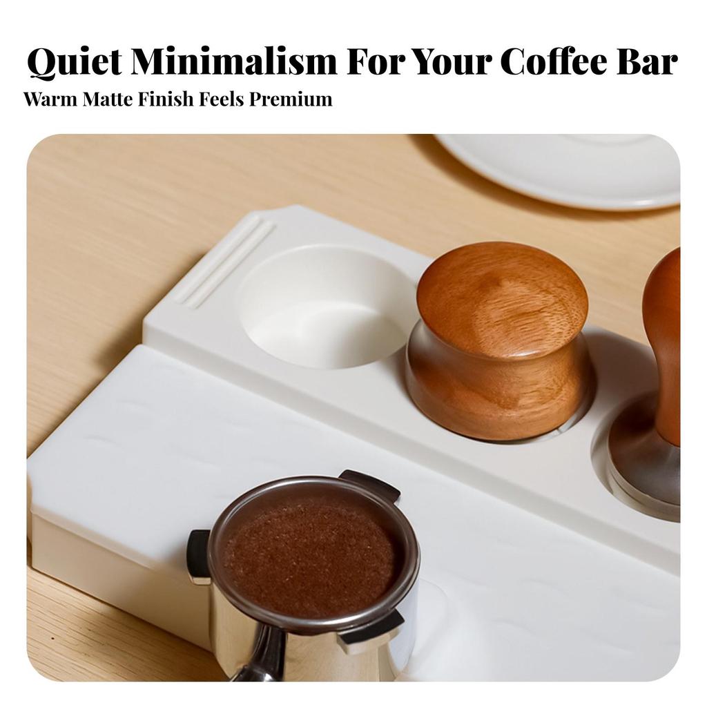 Espresso Tamper Holder with Side Cutout Compact Portafilter Stand