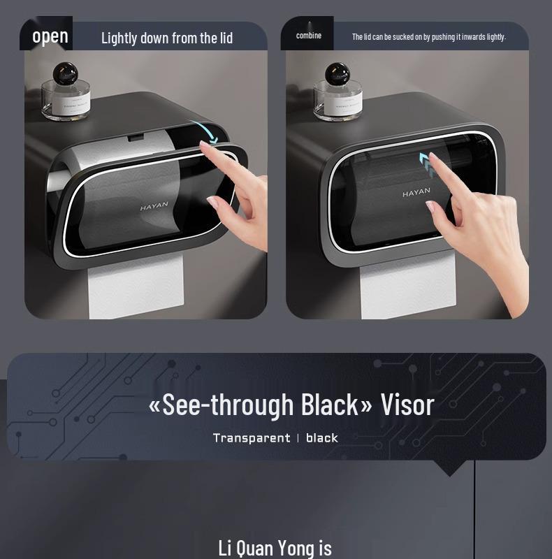 Wall-Mounted Tissue Paper Holder for Bathroom
