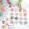 20PCS Hawaii Flower Nail Charms 3D Hibiscus Resin Fashionable Nail Accesories for Women’s Summer Nail Art and Decoration