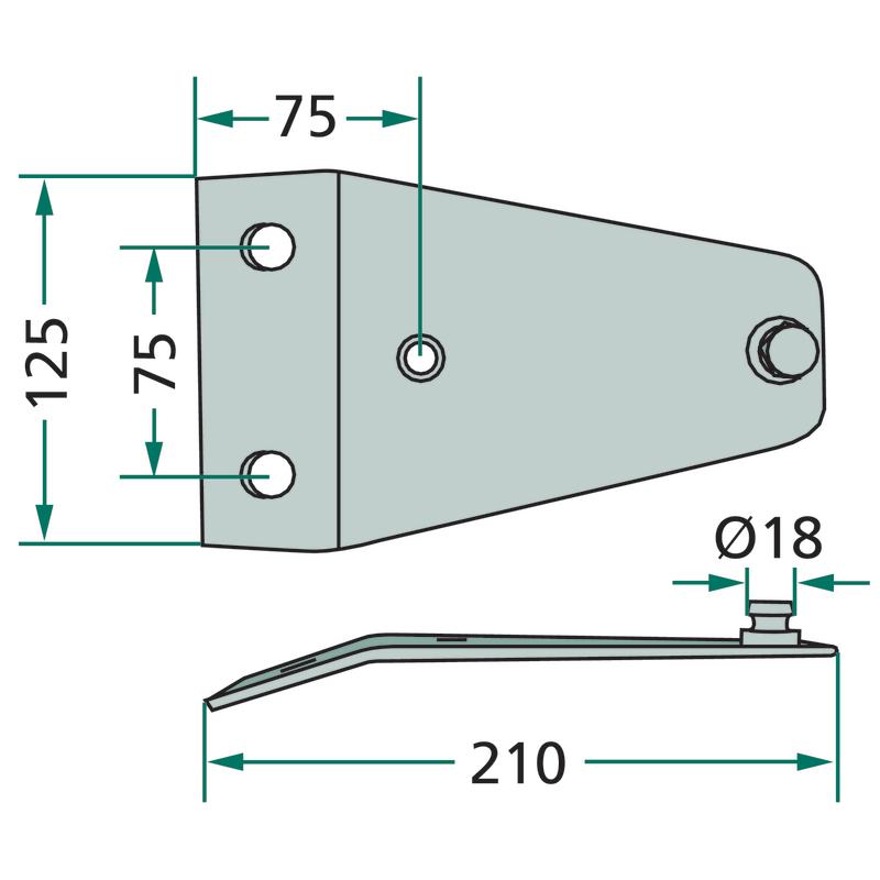 DEUTZ FAHR EU-056K0 mower blade holder