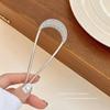 Elegant Pearl U-shaped Hairpin for Women - New Chinese Style Updo Accessory 2025