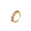 Four-leaf Clover Ring Subtly Luxurious and High-end with A Fade-resistant Finish Open and Adjustable Design Perfect for Women