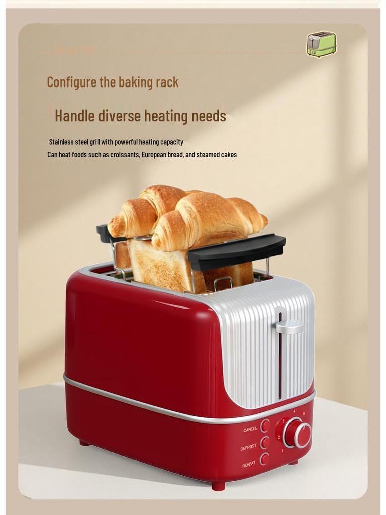 Automatic Toaster and Sandwich Maker for Easy Breakfasts