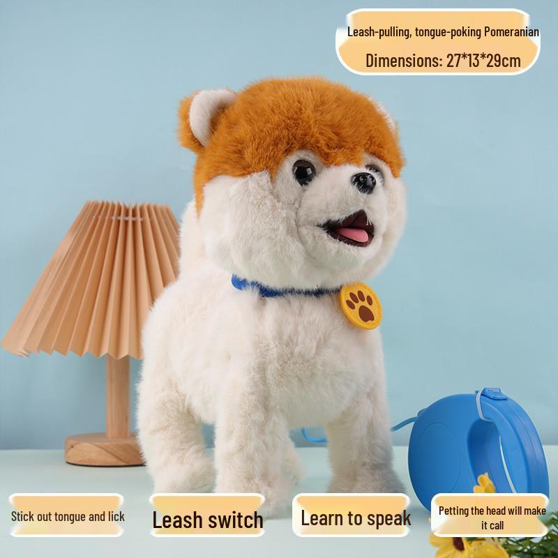 Electronic Puppy Toy: Interactive Walking, Barking, and Singing Pet with Leash