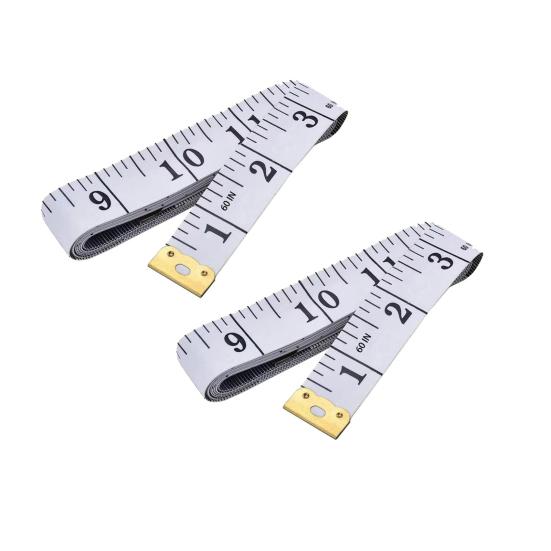 1/2Pcs 1.5M/60-inch Double-sided Tape Measure Mini Soft Measuring Tape Portable Tailor Sewing Cloth Weight Loss Body Measuring Tape Flexible