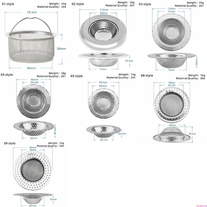 Stainless Steel Kitchen Sink Strainer Food Catcher for Most Sink Drains
