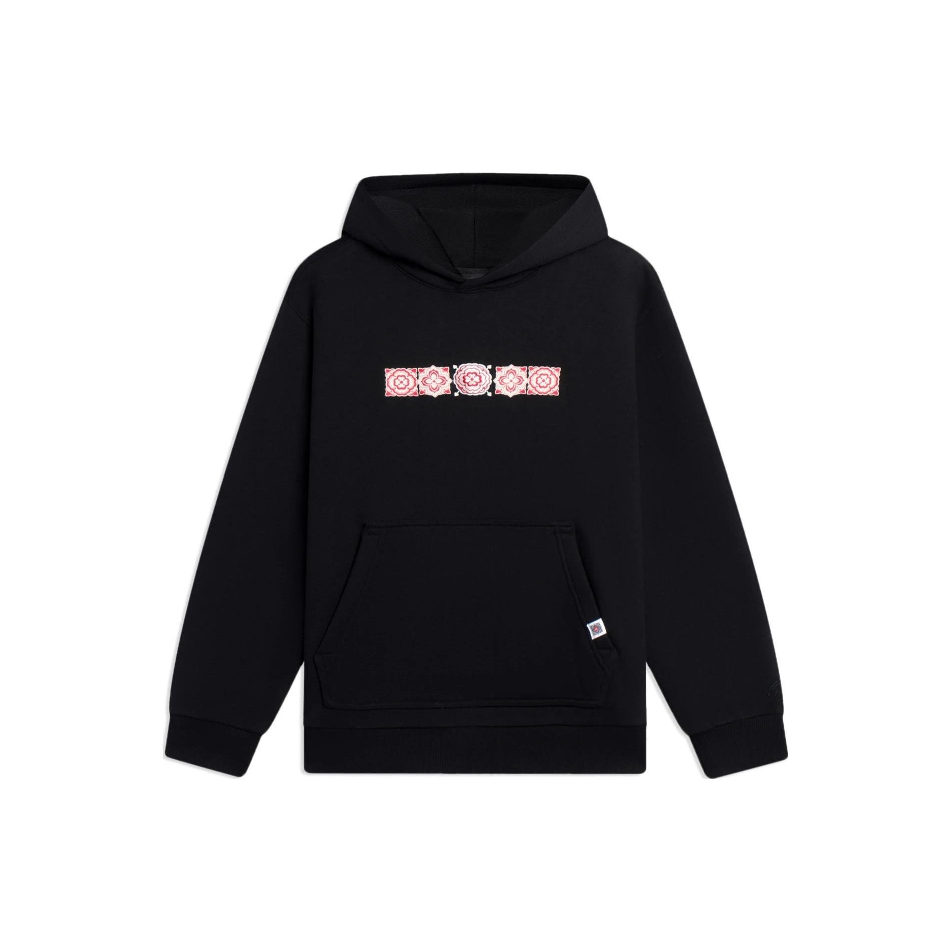 Li-Ning Graphic Hoodie Black Men s AWDSF49-1 M