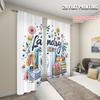 2pcs, plane printing Pattern Curtains laundry department Cartoon Design Polyester (without rod Versatile All Ldeal for