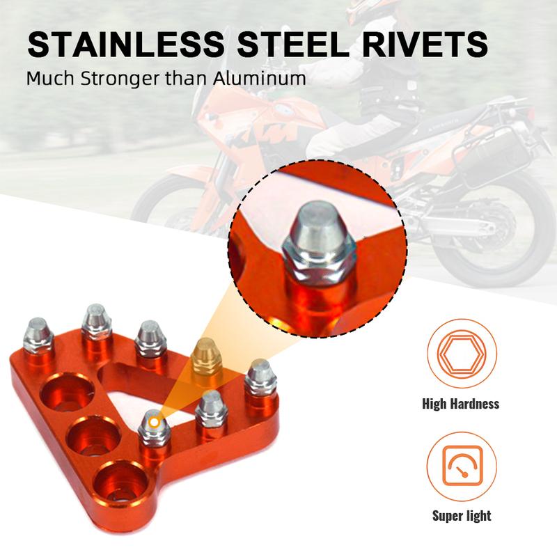 Motorcycle CNC Rear Brake Pedal Step Tips For KTM EXC EXCF SX SXF XC XCF XCW SMR LC4 125 150 200 250 300 350 400 450 500 530