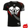 Neues Sommer 3D Muay Thai Boxen Bedrucktes T-Shirt Mode Sport Fitnessstudio Kurzarm Herren Cool Hip Hop Kleidung Herren T-Shirt Top